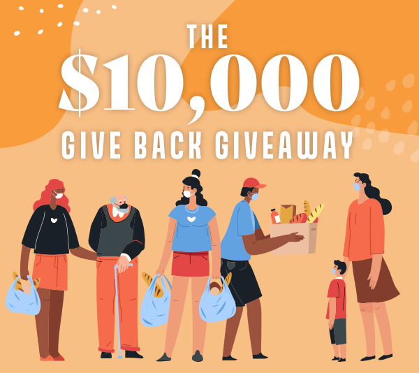 Charity groups, enter to win $10,000 Give Back Giveaway